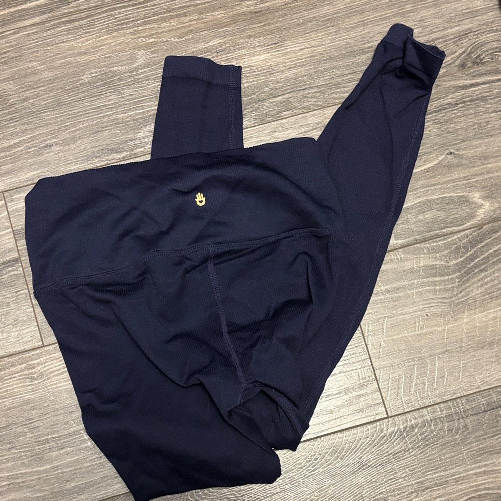 Spiritual Gangster Ribbed Navy Legging M/L